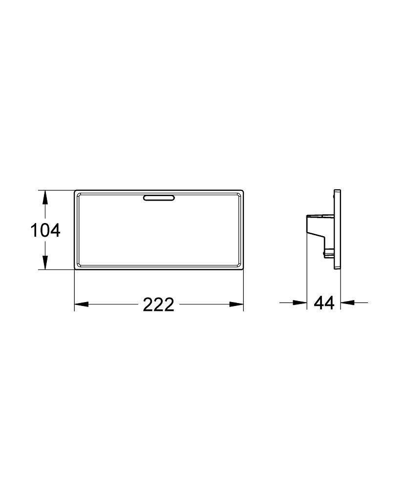 Съемная полочка GROHE Grohtherm Cube, хром (18700000) Съемная полочка GROHE Grohtherm Cube, хром (18700000)