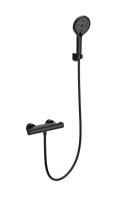 Смеситель для душа с термостатом WONZON & WOGHAND INN 3, Черный матовый (WW-B2003-A-MB)