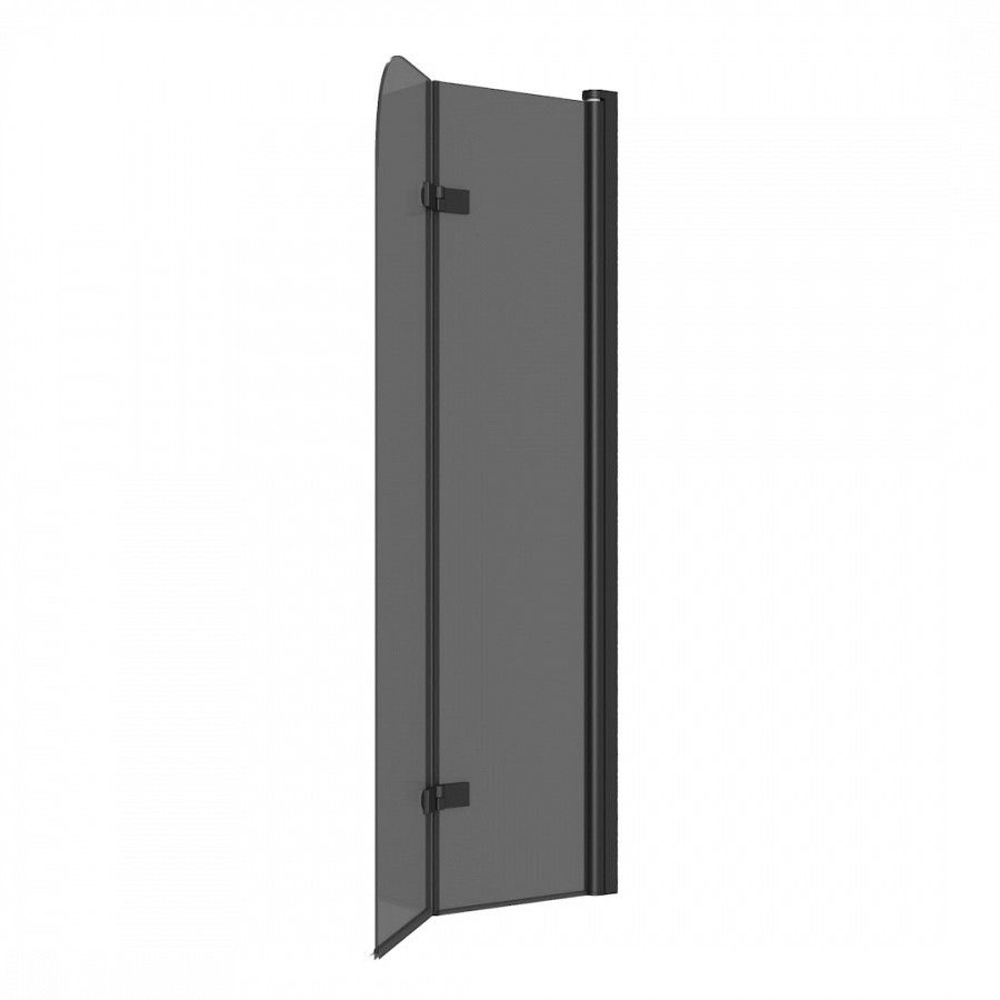 Шторка на ванну 80х140 см Maretti Valentina VA41R8014098-560, профиль черный, артикул VA41R8014098-560