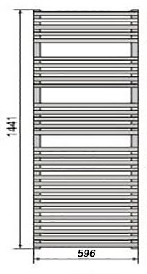 Водяной полотенцесушитель Zehnder Forma Spa LF-150-060 Белый Водяной полотенцесушитель Zehnder Forma Spa LF-150-060 Белый