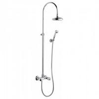 Bongio Cristallo Смеситель для душа, с ручной лейкой, цвет хром/хрусталь синий 08