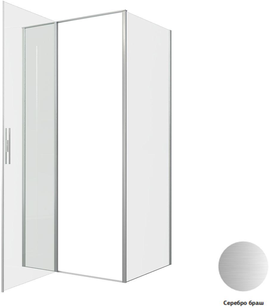 Душевой уголок Allen Brau Priority 100x90 3.31029.BA + 3.31044.BA серебро браш