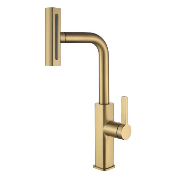 Смеситель для кухни Fmark FS8266C, матовое золото