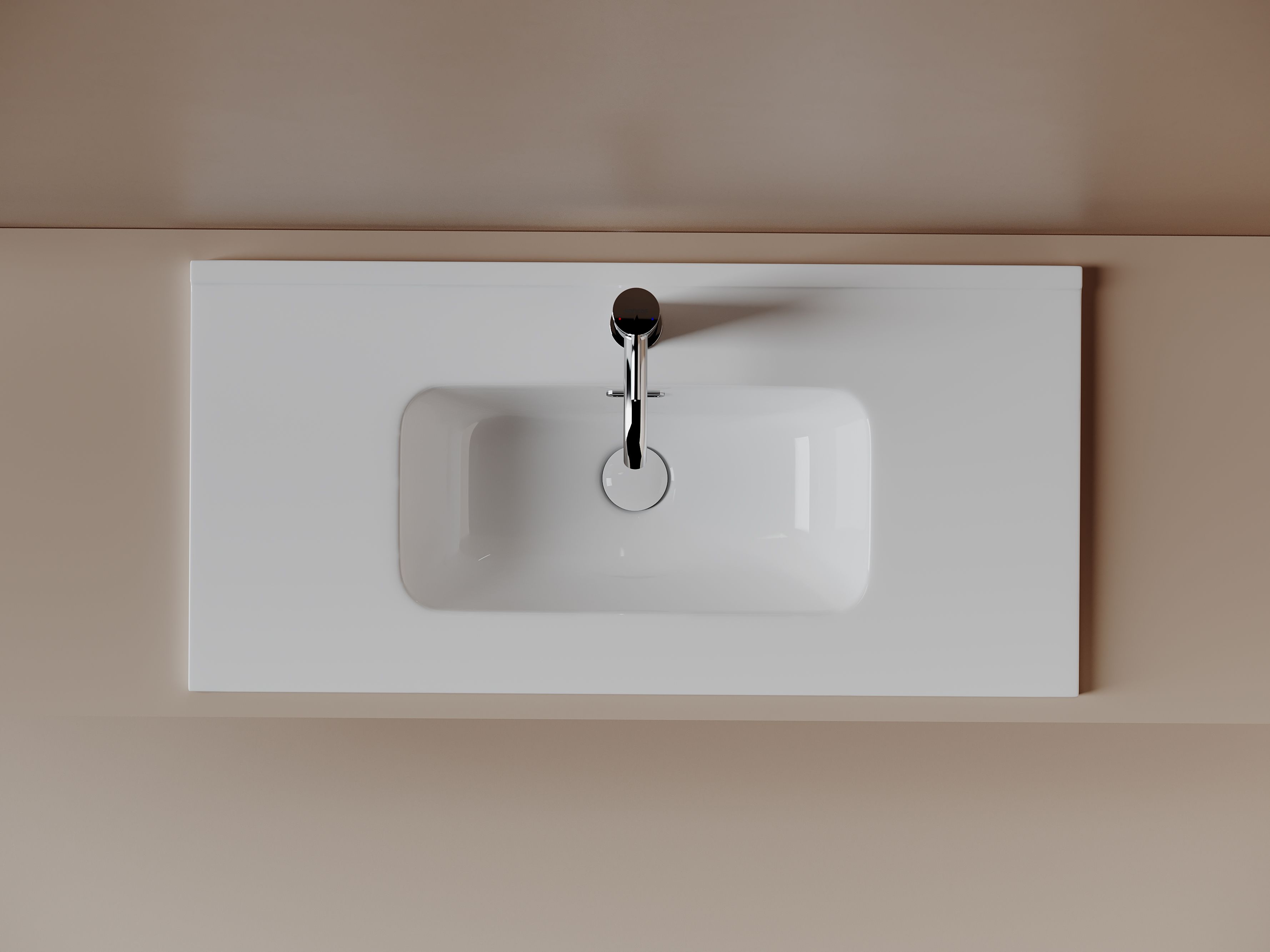 CN7026 Раковина мебельная накладная Компакт (Compact) 810x395x170, цвет белый, артикул CN7026