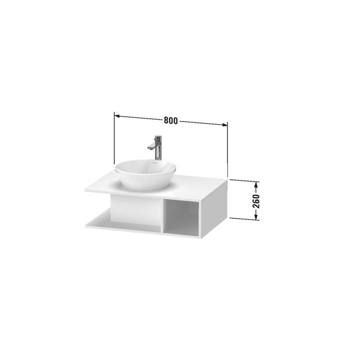 Duravit Cape Cod Раковина накладная овальная 400*360 мм,  без отверстия под смес, цвет внутри - белый, снаружи - белый, артикул 2328400000