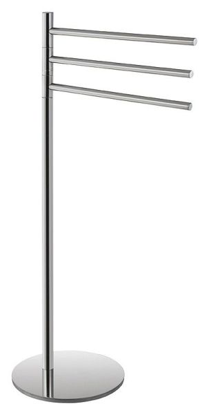 Стойка OMEGA с тройным поворотным держателем для полотенец хром 370*850*250мм