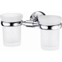 Стакан для зубных щеток WasserKRAFT Isen K-4028D двойной Хром Стакан для зубных щеток WasserKRAFT Isen K-4028D двойной Хром