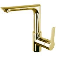 Fima Carlo Frattini Mast Cмеситель для раковины, на 1 отв., с литьевым вращающимся изливом, цвет: золото Fima Carlo Frattini Mast Cмеситель для раковины, на 1 отв., с литьевым вращающимся изливом, цвет: золото