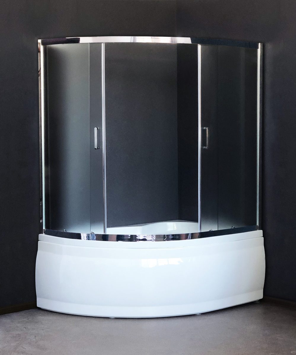 Душевая штора Royal Bath RB 150ALP-C-CH (хром/6мм матовое)