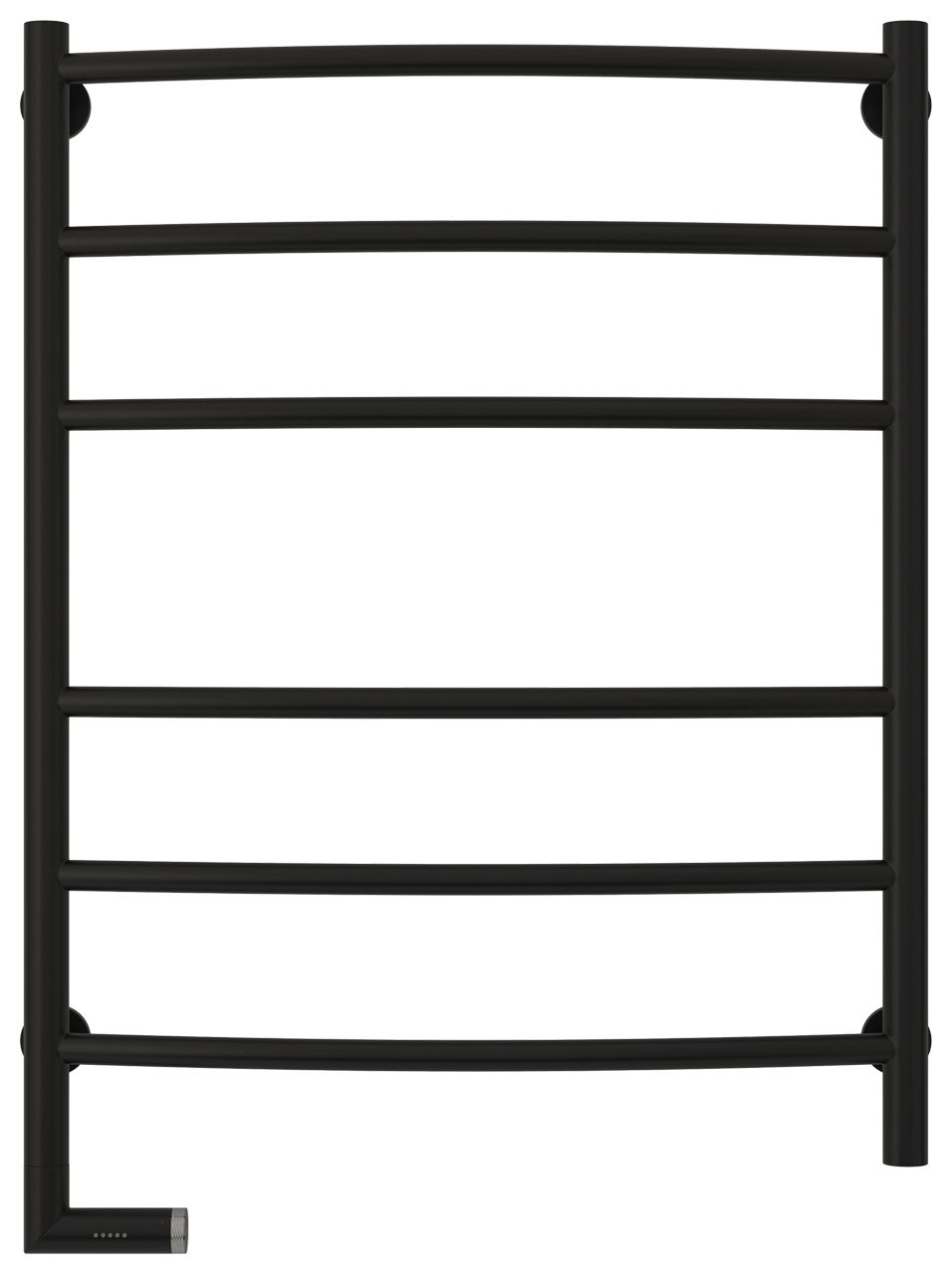 Полотенцесушитель электрический "ГАЛАНТ 2.0" 800х600 / МЭМ левый (Матовый Чёрный)