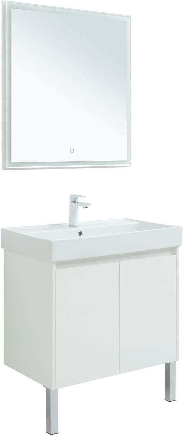Мебель для ванной Aquanet Nova Lite 75 белый глянец (2 дверцы) Мебель для ванной Aquanet Nova Lite 75 белый глянец (2 дверцы)
