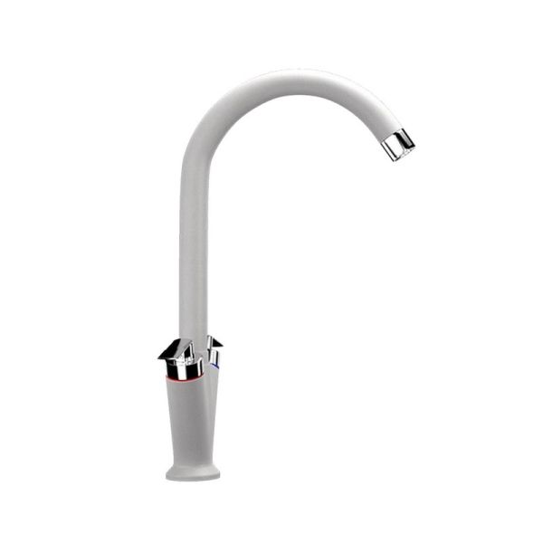 Смеситель для кухни Ulgran U-011-341, ультра-белый