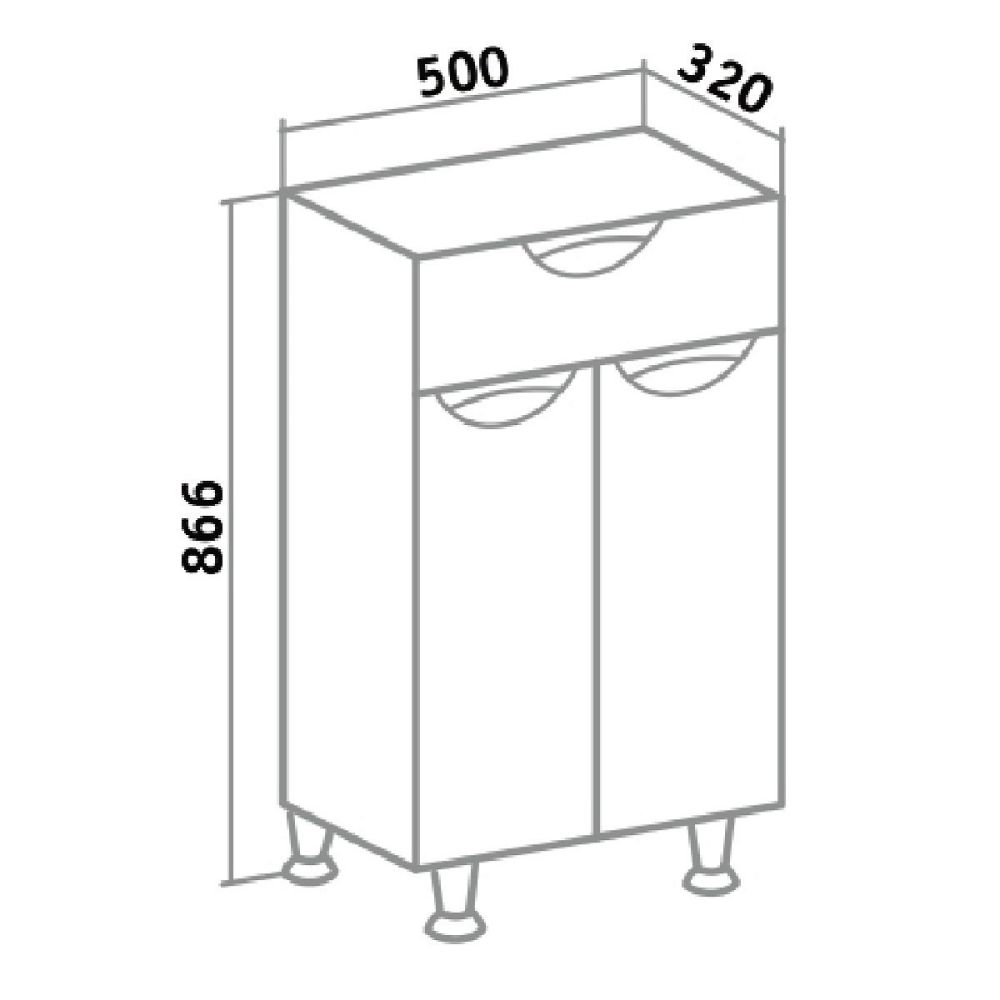 Полупенал Runo Барселона 50  (УТ000002342), артикул УТ000002342