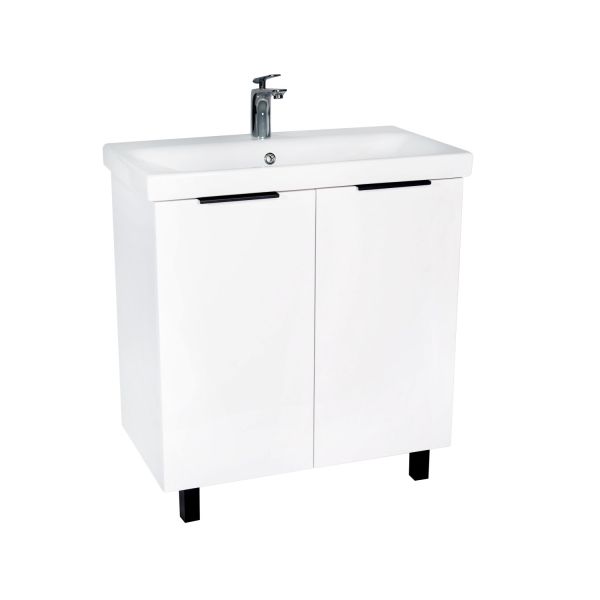 Тумба VIANT "Берлин" 2 ств белая 441х766х820 под раковину .S-UM-MOD80/1 (MODUO 80) (VBER80MDBEL-T2ST)