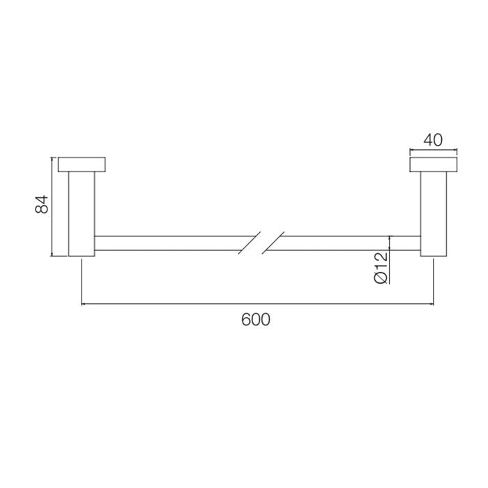 Fima Carlo Frattini Accessori Полотенцедержатель 60см., подвесной, цвет: хром