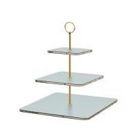 ADJ Сервировочная стойка, 30x30xH35 см.,ручка Круглая, цвет: небесный голубой, фурнитура золото