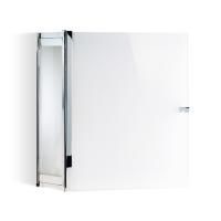 Decor Walther Glas S 2 Шкафчик подвесной 35x19x40см, стекло белое, цвет: хром ЗАКАЗ ПО ЗАПРОСУ