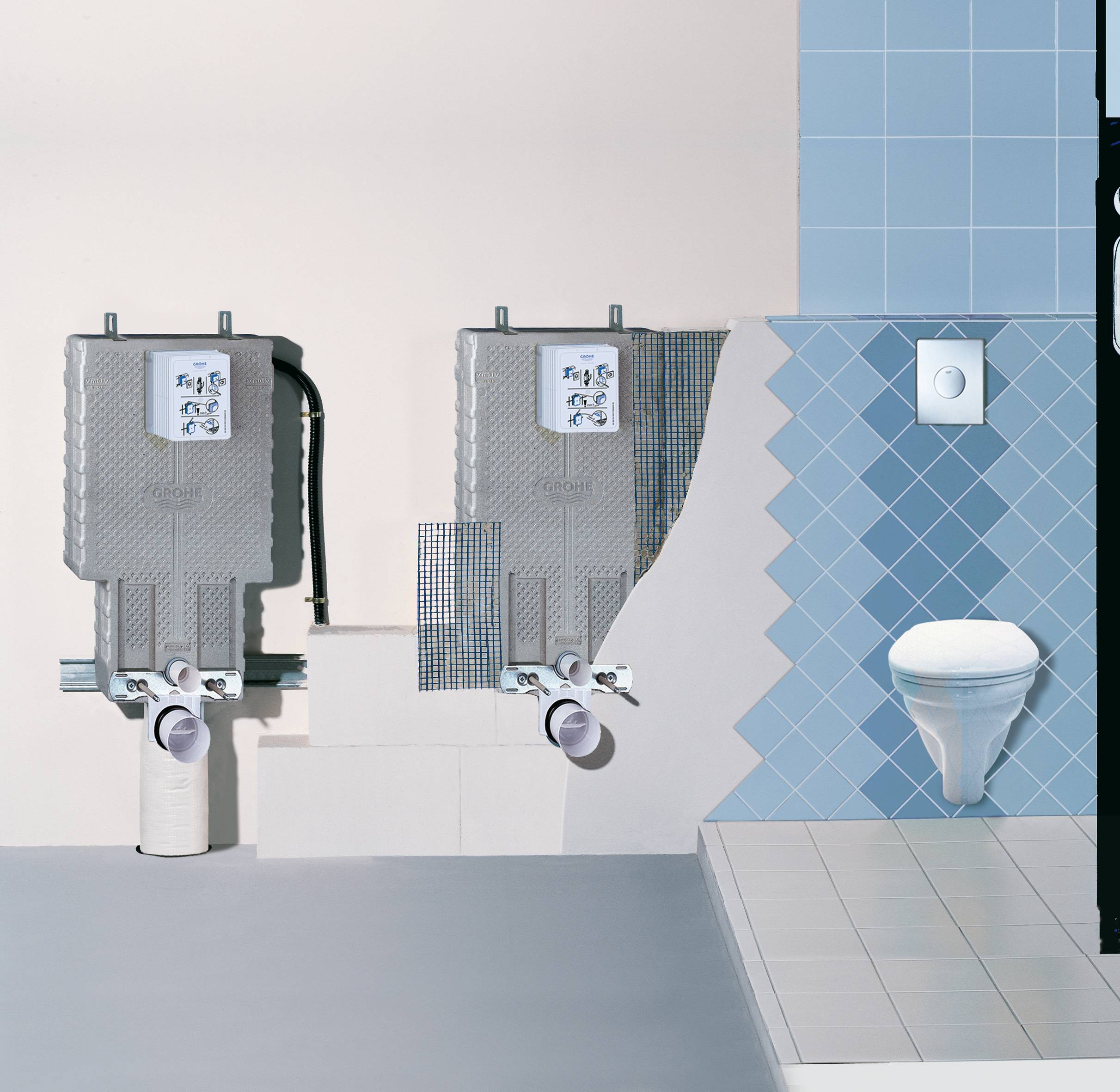 Панель смыва для унитаза GROHE Skate (1 режим смыва), суперсталь (38672SD0)