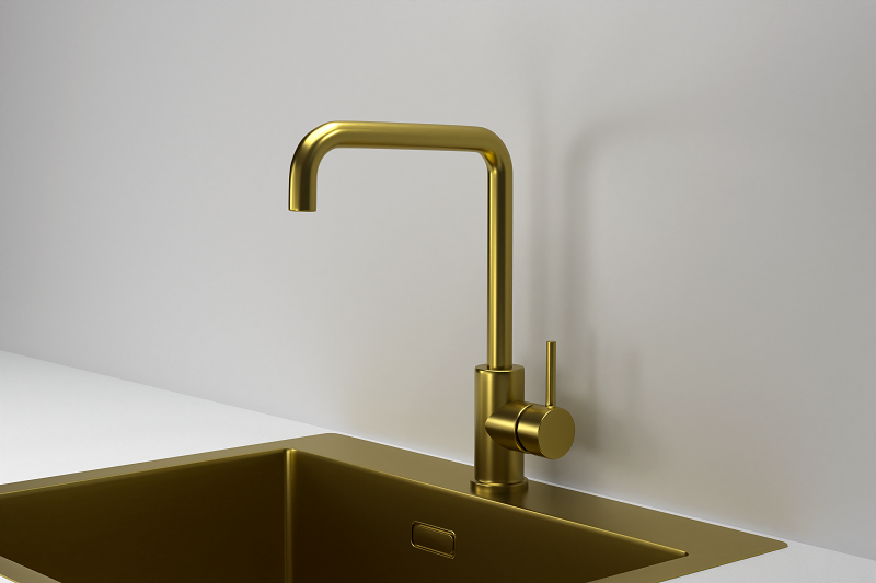 Смеситель для кухни GRANULA (7110, ЗОЛОТО САТИН), артикул 7110, ЗОЛОТО САТИН