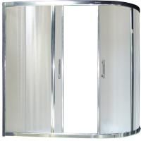Шторка на ванну Royal Bath Azur RB150AZUR-C 150 профиль Хром стекло матовое