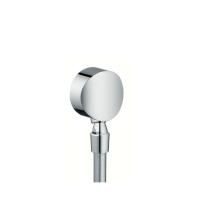 Шланговое подсоединение, Hansgrohe, Fixfit, стандарт подвода воды-1/2", с клапаном обратного тока и шарнирным соединением S, цвет-хром Шланговое подсоединение, Hansgrohe, Fixfit, стандарт подвода воды-1/2", с клапаном обратного тока и шарнирным соединением S, цвет-хром