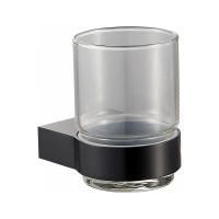Стакан для зубных щеток с держателем WONZON & WOGHAND CARBON, Черный (WW-7721)