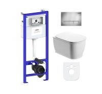 Комплект 6 в 1 Lavinia Boho Bell Pro Rimless 77040038, премиум с пластиковой клавишей