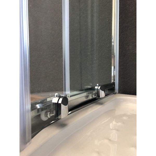 Душевой уголок Royal Bath RB-L-3001-4 90х90 без поддона профиль Хром стекло прозрачное