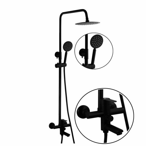 Душевая система FASHUN A52401-7A, черный