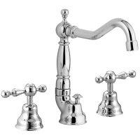 CISAL Arcana America Смеситель для раковины на 3 отверстия, с донным клапаном, цвет хром