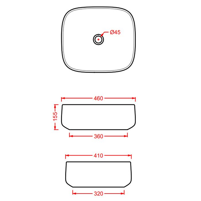 Artceram COGNAC Раковина накладная 46x41 см, цвет: cocoa