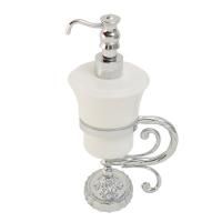 EDERA Дозатор жидкого мыла настольный, керамика/хром