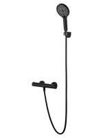 Смеситель для душа с термостатом WONZON & WOGHAND INN 3, Черный матовый (WW-B2065-A-MB)