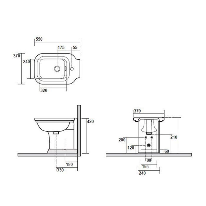 Kerasan Waldorf Заглушка для перелива, цвет бронза