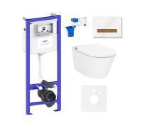 Комплект для подвесного унитаза 7 в 1 Lavinia Boho Relfix Smart V-Clean 87561166