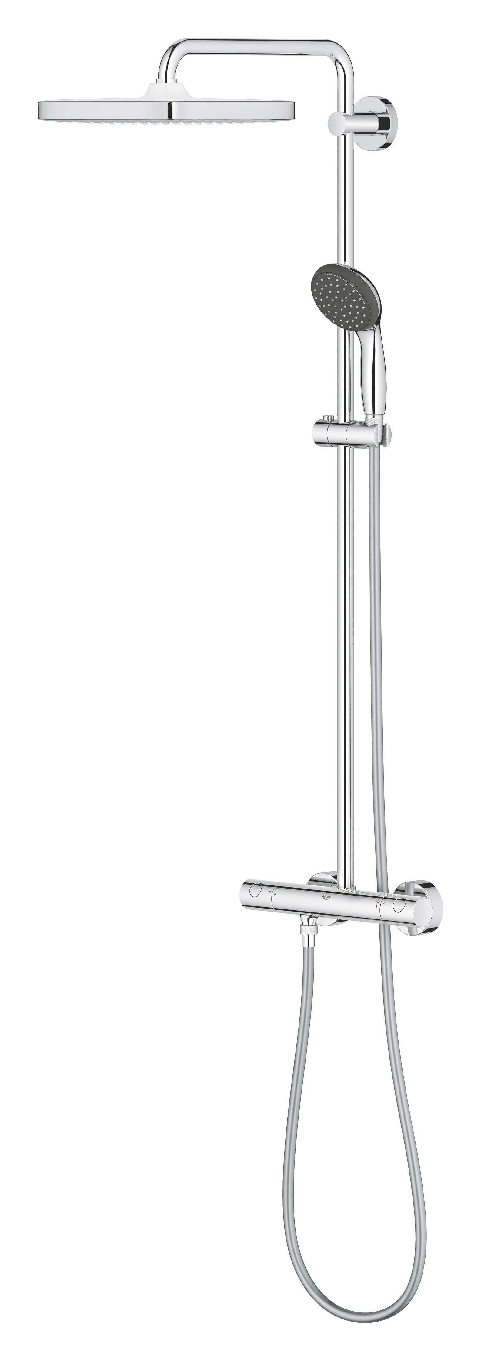 Душевая система GROHE Vitalio Start 250 CUBE с термостатом, хром (26697000)