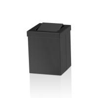 Decor Walther DW 1130 Корзина для бумаги 12x12x15см, с крышкой, цвет: черный матовый Decor Walther DW 1130 Корзина для бумаги 12x12x15см, с крышкой, цвет: черный матовый