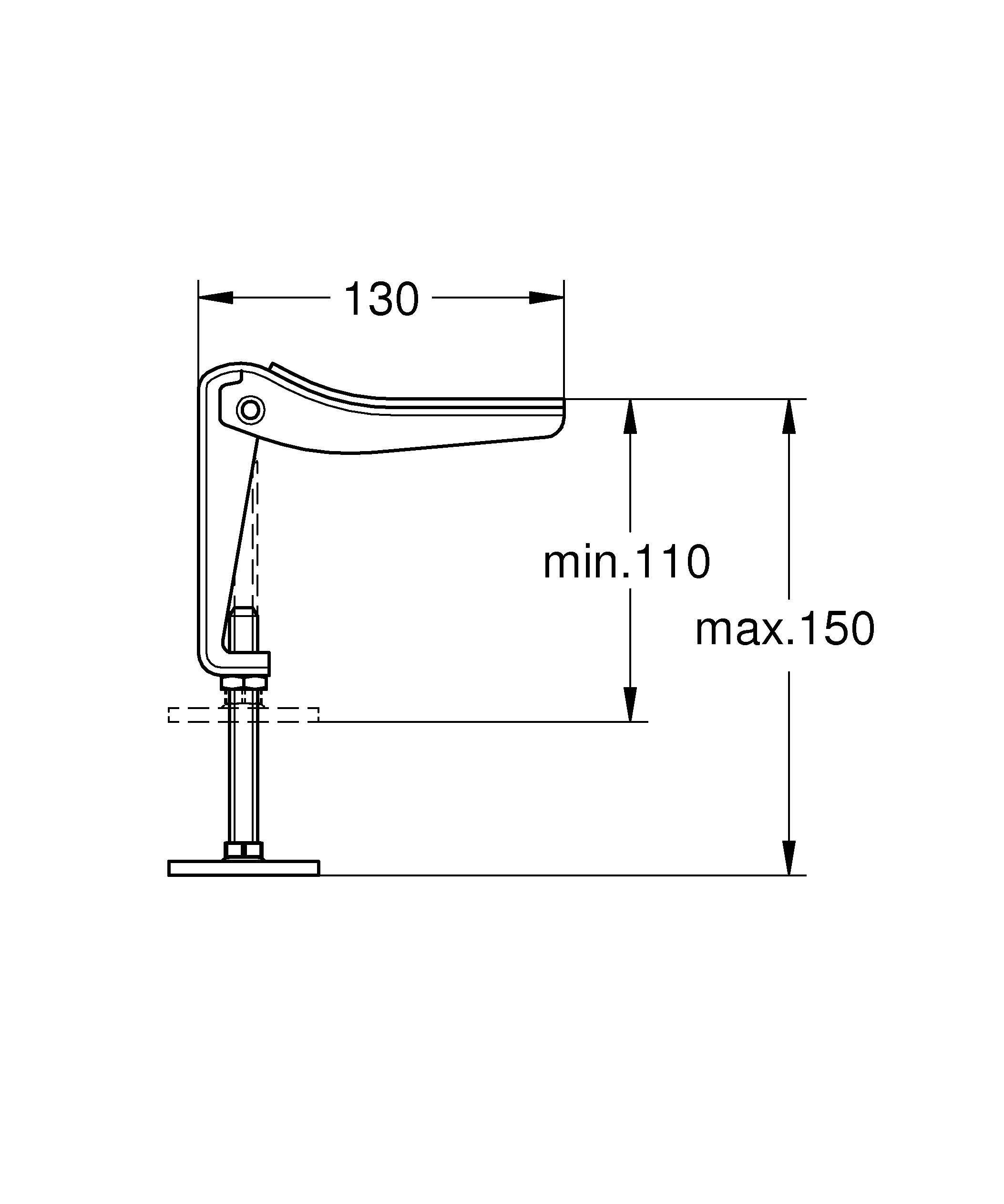 Ножки для встраиваемых ванн GROHE, (49115000)
