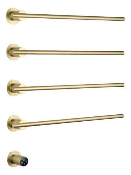 Полотенцесушитель электрический встраиваемый WONZON & WOGHAND DORTMUND, Брашированное золото (WW-A364-BG)