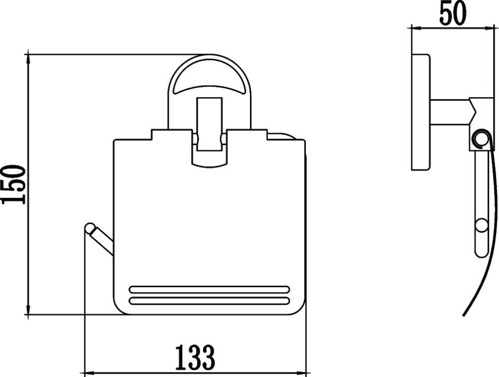 Держатель для туалетной бумаги Savol S-007051, хром, артикул S-007051