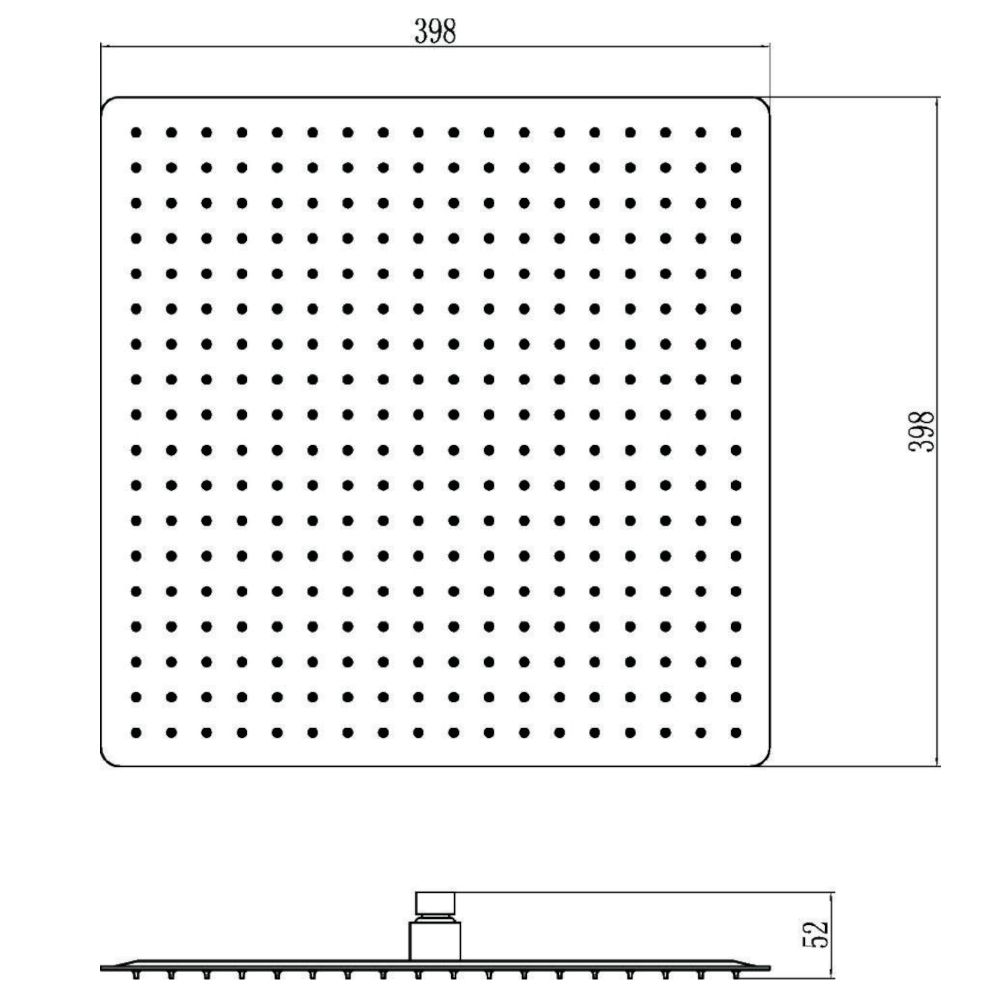 Верхний душ Savol S-000F16, хром