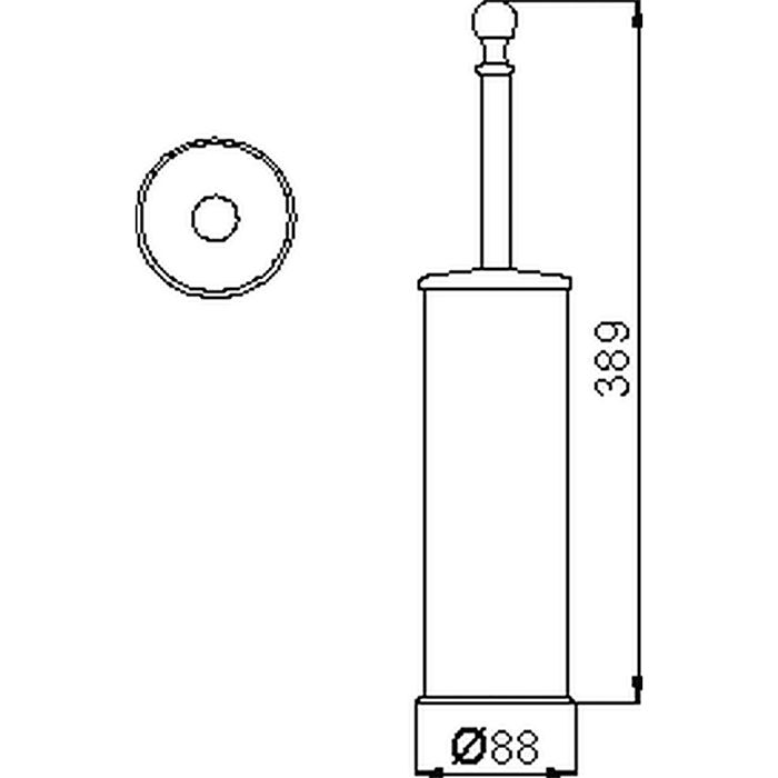 CISAL Arcana Ершик напольный, цвет золото