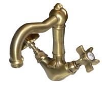 Nicolazzi Dames Anglaises Смеситель для раковины с 2мя ручками, с донным клапаном, излив: 165мм, цвет: Bronze Plated