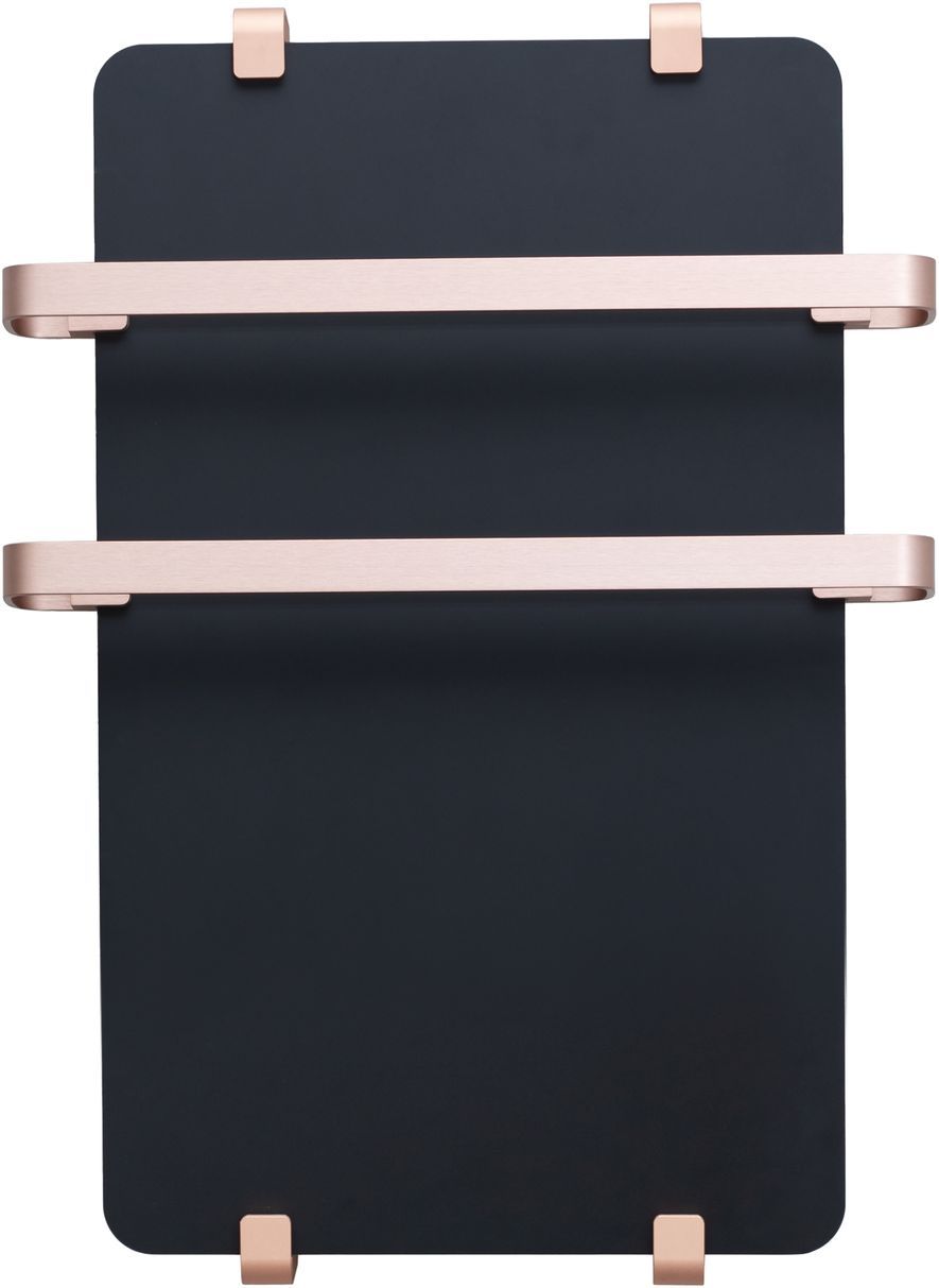 Полотенцесушитель электрический Allen Brau Infinity 60x44 с рейлингом 2.0 и креплением, медь браш