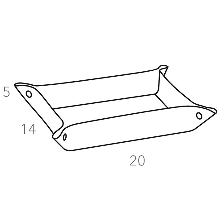 Colombo Adj Мелочница, 20x14H5 см, цвет: черный/серый Colombo Adj Мелочница, 20x14H5 см, цвет: черный/серый