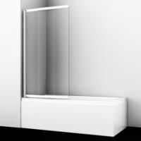 Main 41S02-100 Стеклянная шторка на ванну, раздвижная/распашная, двухстворчатая