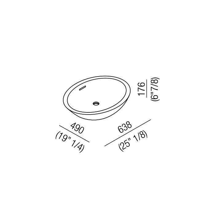 Agape Spoon XL Раковина накладная 63.8х49х17.6 см, овальная, без отв., цвет: белая Agape Spoon XL Раковина накладная 63.8х49х17.6 см, овальная, без отв., цвет: белая