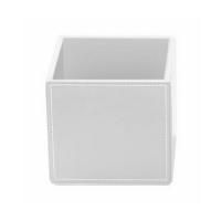 Контейнер универсальный, Decor Walther, Brownie, BOD1, ширина, мм-130, глубина, мм-130, высота, мм-125, материал-искусственная кожа, цвет-белый