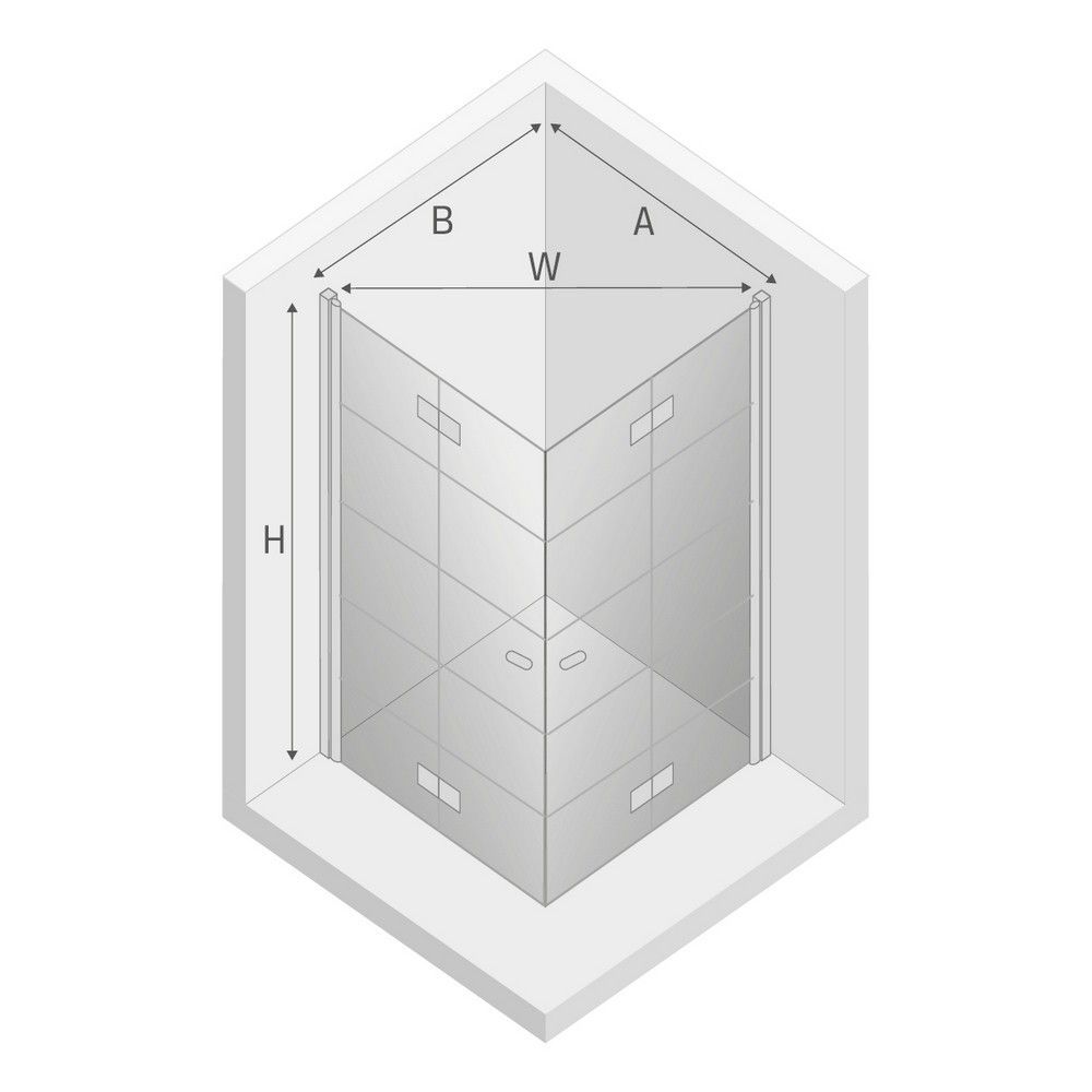 Душевое ограждение NEW TRENDY NEW SOLEO BLACK 90x80x195 D-0289A/D-0288A (черный)