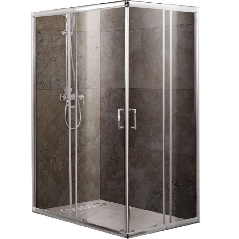 Душевая стенка BelBagno Unique FIX 80 профиль Хром стекло прозрачное Душевая стенка BelBagno Unique FIX 80 профиль Хром стекло прозрачное